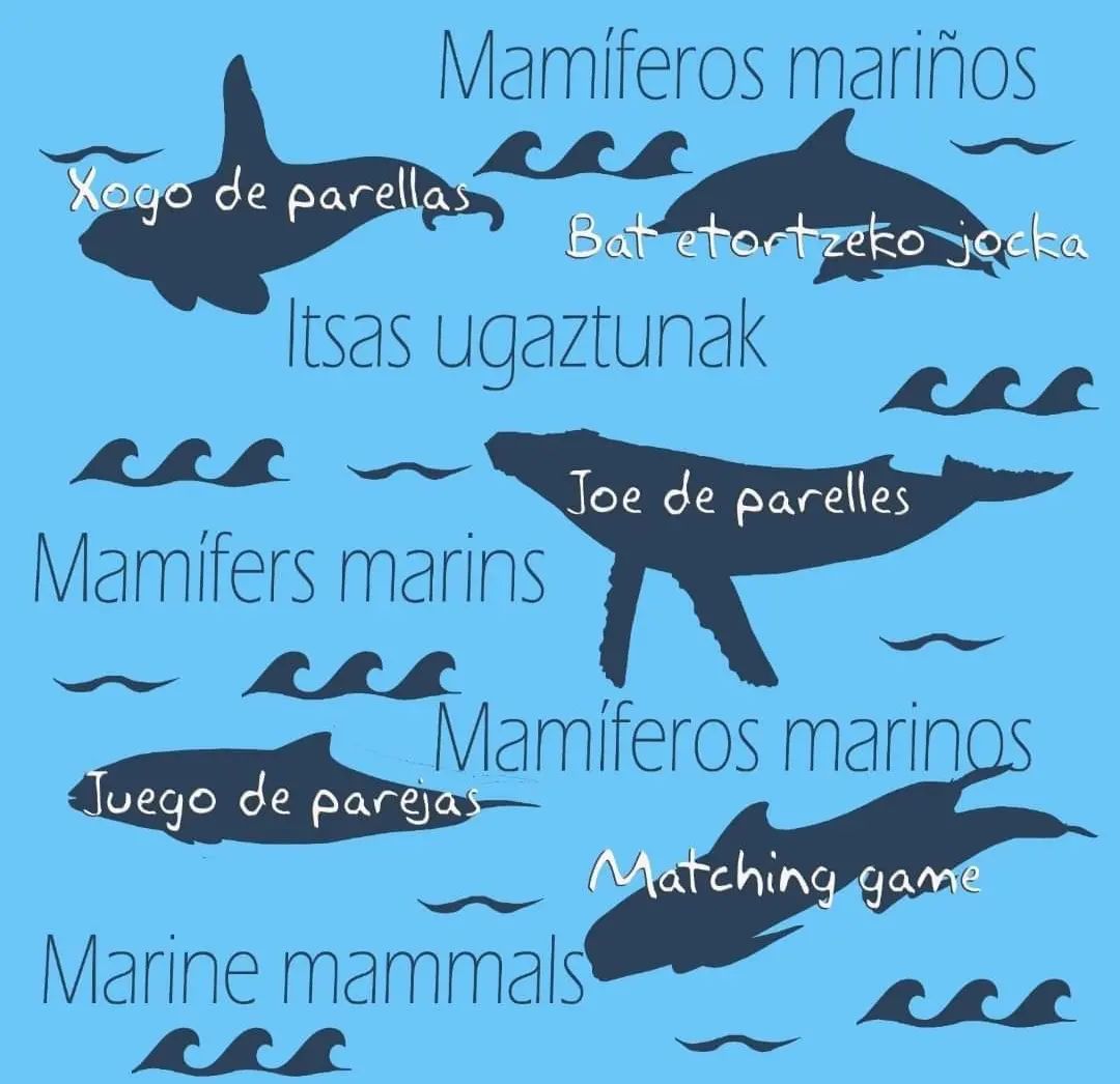 Xogo de parellas de mamíferos mariños